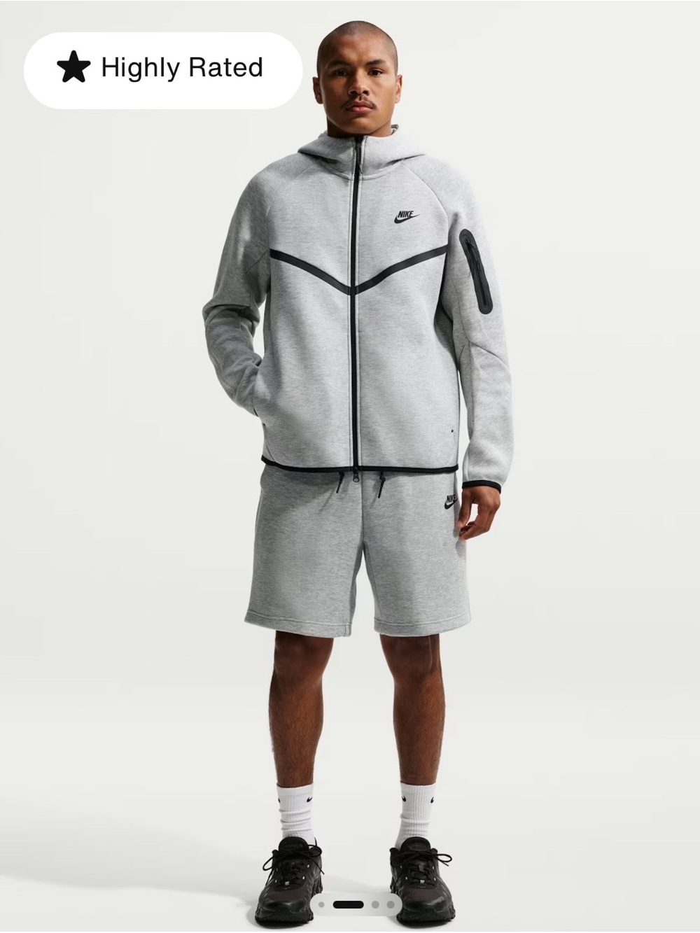 Nike Men's Fleece Windrunner Full-Zip Jacket - Picture 3 of 10